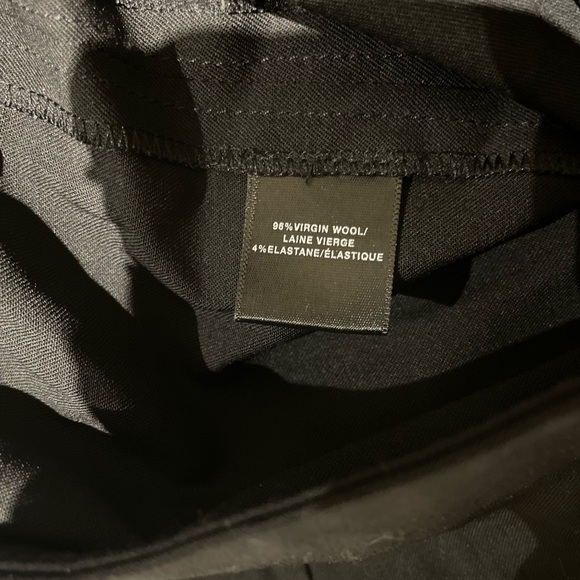 Lafayette 148 New York Wool Barrow Straight Leg Pants Black Women's Size 10 - Picture 6 of 7